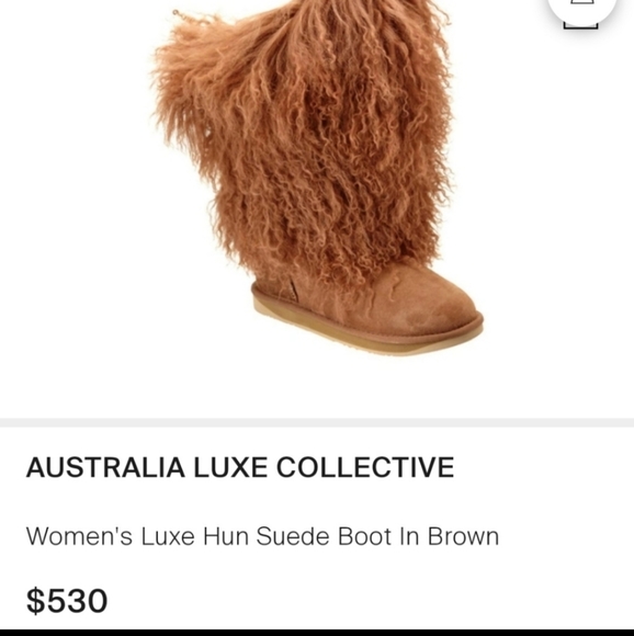 Australia Luxe Collective Huns Boot Mongolian Sheep Hair Sheep in Size 8. #399 - Picture 4 of 17